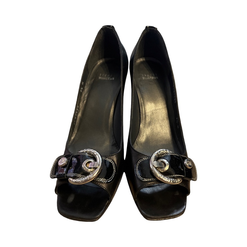 STUART WEITZMAN black Nappa heels - 9.5